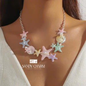 Dây chuyền sao biển nhiều màu sắc sặc sỡ
