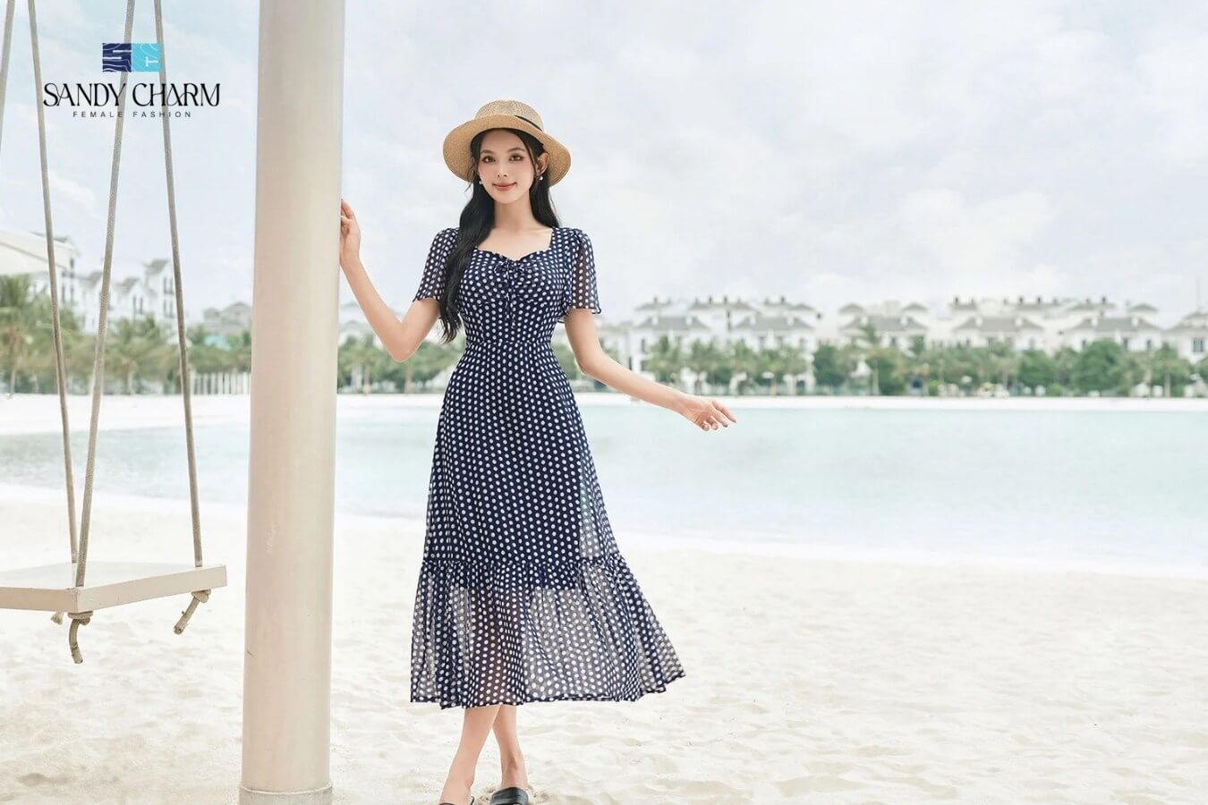 Váy Đi Biển Dành Cho Nàng Béo Bụng Bí Quyết Tự Tin Pose Dáng 3 Váy dáng chữ A