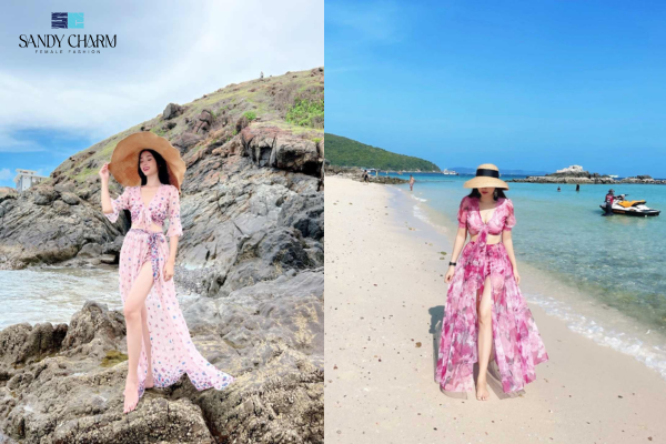 Đầm Maxi Đi Biển Bigsize - Nàng Chuppy Tự Tin Tỏa Sáng 2 Đầm maxi Sandy Charm