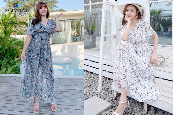 Đầm Maxi Đi Biển Bigsize - Nàng Chuppy Tự Tin Tỏa Sáng 3 Nàng chuppy chọn đầm maxi