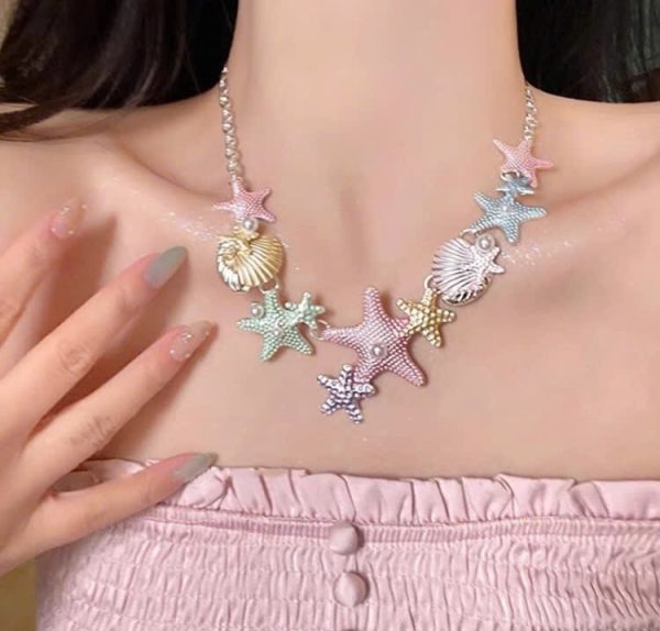Dây chuyền sao biển nhiều màu sắc sặc sỡ - Ảnh 2