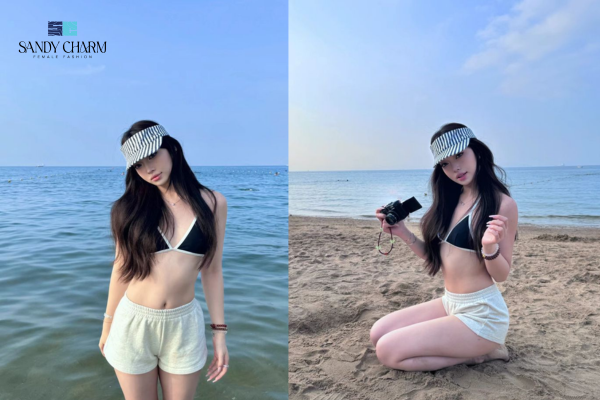 Phối Đồ Đi Biển Với Quần Short: Outfit Sành Điệu Và Cuốn Hút 3 Outfit quần short đi biển chụp ảnh đẹp