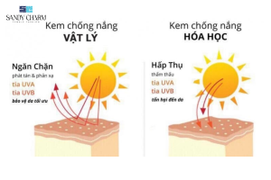 So sánh kem chống nắng vật lý và hóa học