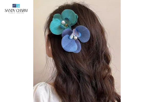 kẹp tóc hoa sứ real chính hãng