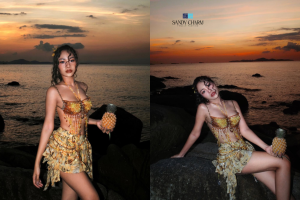 cách phối đồ đi biển đẹp như fashionista
