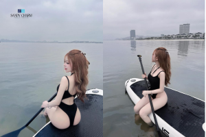 bikini hở nhẹ chụp ảnh sang chảnh